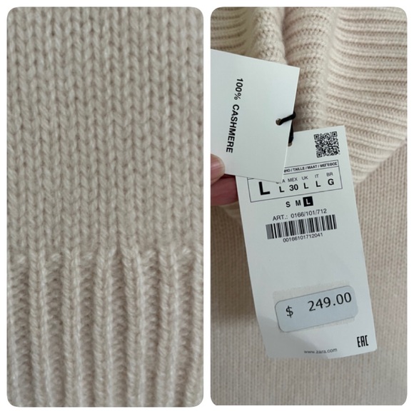 LAST 1️⃣-NWT Zara Cashmere Turtleneck Sweater - Picture 10 of 10
